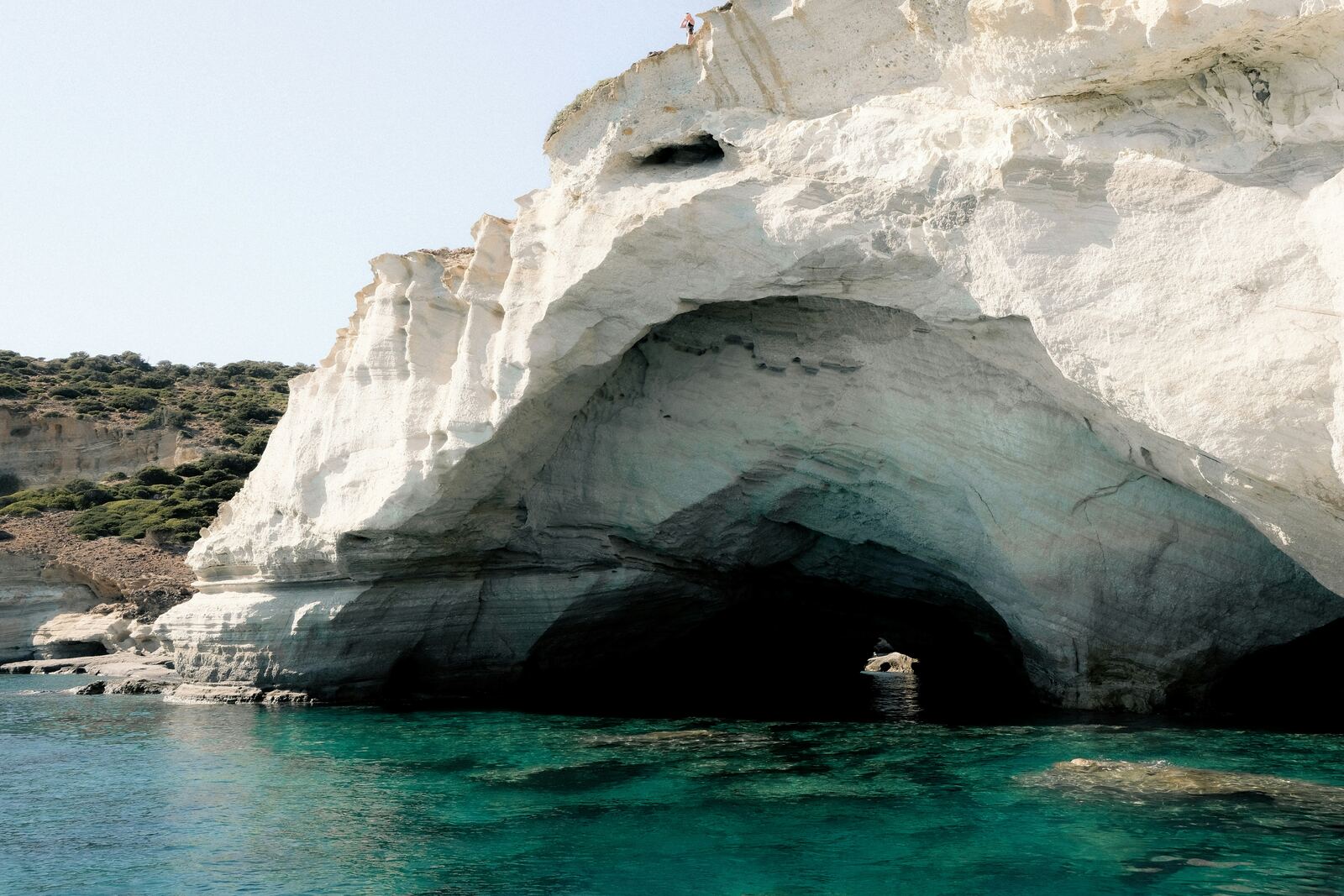 Kleftiko rock formations, Milos Greece