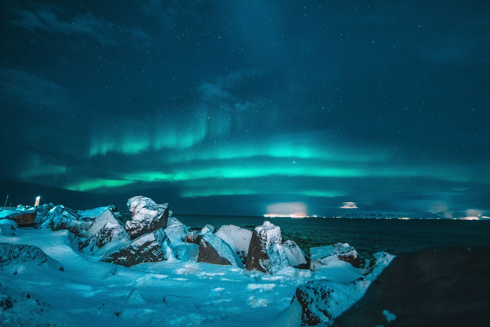 Northern lights over Iceland